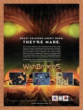 1997 WarBreeds PC Original Advertisement / Retro Wall Art v1 picture