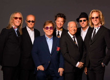Elton John With Band Members 8x10 Glossy Photo picture