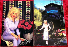 VTG, (2) DOLLY PARTON WELCOME TO DOLLYWOOD POSTCARD'S ~ SILVER DOLLAR GRIST MILL picture