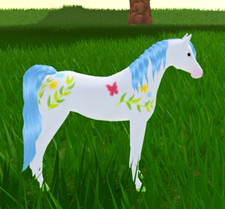 Wild Horse Islands THROWBACK EVENT HORSE  / Springtime arab picture