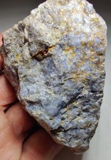 Blue Quartz specimen with micro Rutile. From Nelson County, Virginia. 355 grams. picture