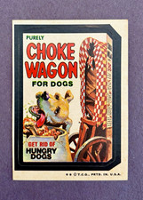 1974 Topps Wacky Packages 4th series CHOKE WAGON sticker picture