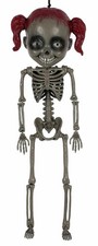 Creepy Doll Skeleton Girl Figure - Spooky Halloween Decor, Haunted House Prop picture