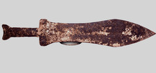 COA Certified Ancient Celtic Fight Weapon Battle Iron Dagger Military Artifact picture