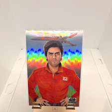Commander Poe Dameron REFRACTOR 2021 Topps Star Wars Galaxy  picture