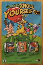 2001 Titus Games GBA Print Ad/Poster Official Kao the Kangaroo Prehistorik Man picture
