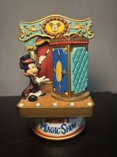 Vintage Enesco Disney Mickey's Magic Show Animated Music Box Minnie Goofy Figure picture