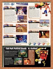 1999 Crash Bandicoot Warped Warp Room 5 Original Advertisement / Retro Promo vr7 picture