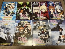 Set of 7 GIRLS und PANZER Movie Chirashi/Poster/Flyer Anime Mai Waifu kawaii picture