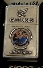 ZIPPO 2003 GAULOISES CIGARETTES PINUP GIRL LIMITED ED LIGHTER UNFIRED N BOX H370 picture