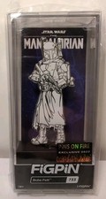 FiGPiN Star Wars The Mandalorian -Boba Fett #733 (White & Gold) LE 3000 *LOCKED* picture