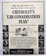 1942 Chevrolet Dealer Service Plan Original Print Ad Life Magazine 40's picture
