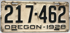 1928 Oregon License Plate 217-462 picture