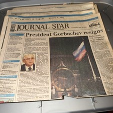 Lot Of Old Newspapers About Gorbachev And Soviet Union 1989-1991 picture