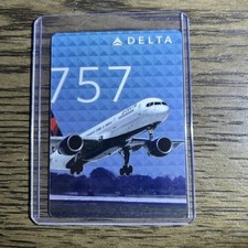 Delta Air Lines Pilot Trading Card #43 Boeing 757 B757 B757-300 picture