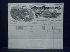 1916 - Bennington Vermont BOTTUM & TORRANCE CO. Sheets for Rosina Webber Estate picture