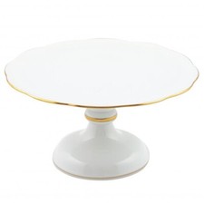 HEREND,  FOOTED CAKE STAND,  #HDE-20300, BRAND NEW & MINT picture