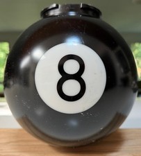 Vintage Black Plastic Billiard Pool Ball Swag Lamp (SHADE ONLY) Lighting #8 picture