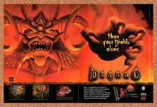 1997 Diablo PS1 Original Advertisement / Retro Wall Art v4 picture
