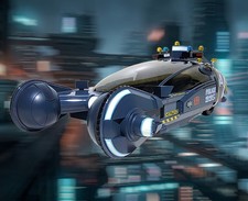 Blade Runner Deckard’s Police Spinner Car Highly Detailed Diecast Replica picture