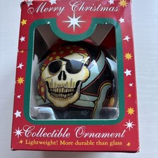 New Merry Christmas Pirate Themed Collectible Ornament Souvenir New In Box picture
