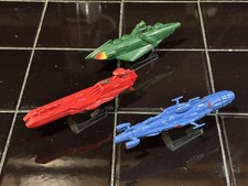 POPY SPACE CRUISER YAMATO SPACE COLLECTION LOT OF 3 MINI SHIPS picture