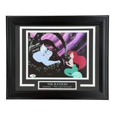 Nik Ranieri Autographed The Little Mermaid Animator Deluxe Framed 8x10 Photo - J picture