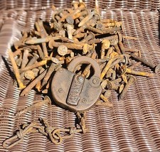 lot of Vintage Antique Dated Railroad Nails Variety 40' 50's 7+ LB 1920' Lock picture