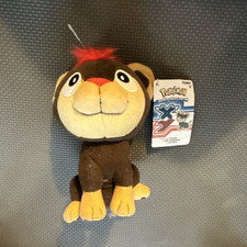 TOMY Pokémon Litleo Lion Plush Stuffed Animal Toy, Brown/Beige/Red, Tags picture