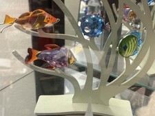Swarovski- Coral Reef Display with 4 Exotic Fish and Chipili- 1 Seahorse   picture