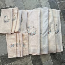 Vintage Cannon Royal Family Towels 12 Pieces Duck/Pink Made In USA Please Read picture