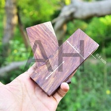 DRAKE BROWN WOOD CUSTOM COMPOSITE KNIFE HANDLE MATERIAL BLANK SCALES AH DAMASCUS picture