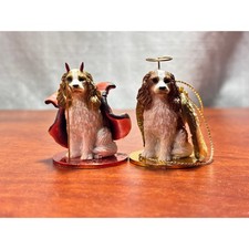Pre-Owned Pair of Tiny Ones Cavalier King Charles Spaniel ornaments picture