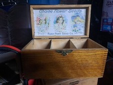 Three Kids, Choice FLOWER SEEDS Box, Old Vintage, Rush Park Seed Co. picture