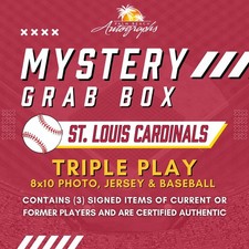 Mystery Grab Box - St. Louis Cardinals MLB Baseball Triple Play Box picture