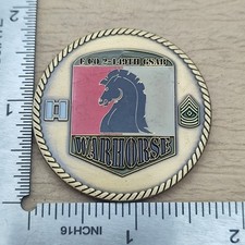 US Army E Co 2-149th GSAB Warhorse Ride The Thunder Challenge Coin picture