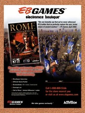 2004 Rome Total War EB Games Original Advertisement / Retro Promo v3 picture
