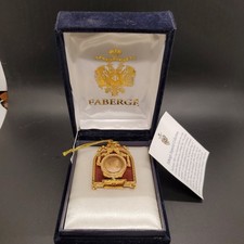 VINTAGE FABERGE ENAMEL PICTURE FRAME IN BOX, WITH PAPERWORK.  NEVER DISPLAYED. picture