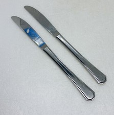 Vintage Dinner Knife 8.5” Stainless Steel Made In Japan Solid Handle 30 picture