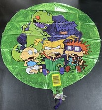 NOS Vintage 1997 Nickelodeon Rugrats Cartoon Reptar Mylar Party Balloon - NEW picture