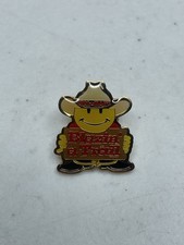 Vintage Walmart Employee Pin Smiley Cowboy Blazin A Trail Lapel Associate 90’s picture
