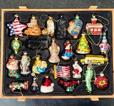 Thomas Pacconi Classics 2006 CH-606 Glass Christmas Ornaments 22/24 Wood Box picture