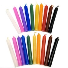 20 MIXED COLOR / ASSORTED SPELL / CHIME CANDLES: 4