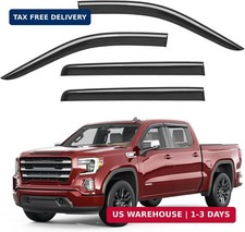 Outside-Mount Window Rain Guards Fit for 2019-2026 Chevy Silverado & GMC Sierra picture