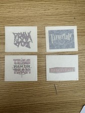 PROMO : WWF WRESTLING 1993 Mini Temporary Tattoos (Coliseum Video VHS) Lot Of 4 picture