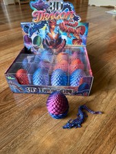 1 x 3D Printed Dragon in an Egg - 4 to Collect- Collect Them All Assorted Design picture