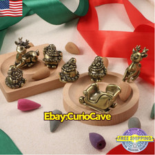 Retro Brass Christmas Theme Decoration Sculpture, Small Tabletop Statue picture