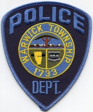 WARWICK TOWNSHIP PENNSYLVANIA POLICE PATCH picture