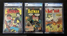 Batman Trio Bundle Cgc Graded No.136,183,186 Ships Lightning ⚡️ Fast 💨. picture