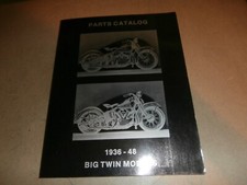 Vintage 1936 - 1948 Harley Davidson Big Twin Models Motorcycle Parts Catalog picture